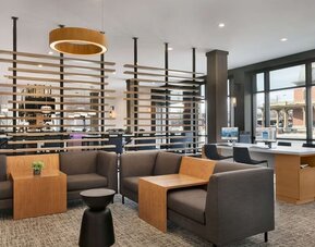 Business center and elegant workspace at DoubleTree By Hilton Canton Downtown.