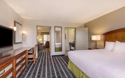 Day use room with living area at Embassy Suites By Hilton San Francisco Airport Waterfront.