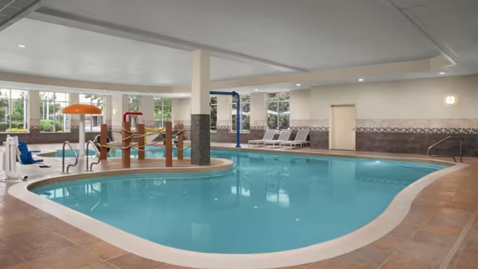Relaxing indoor pool at Hilton Garden Inn Fort Worth Medical Center.