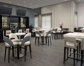 Hotel bar at Embassy Suites By Hilton Birmingham.