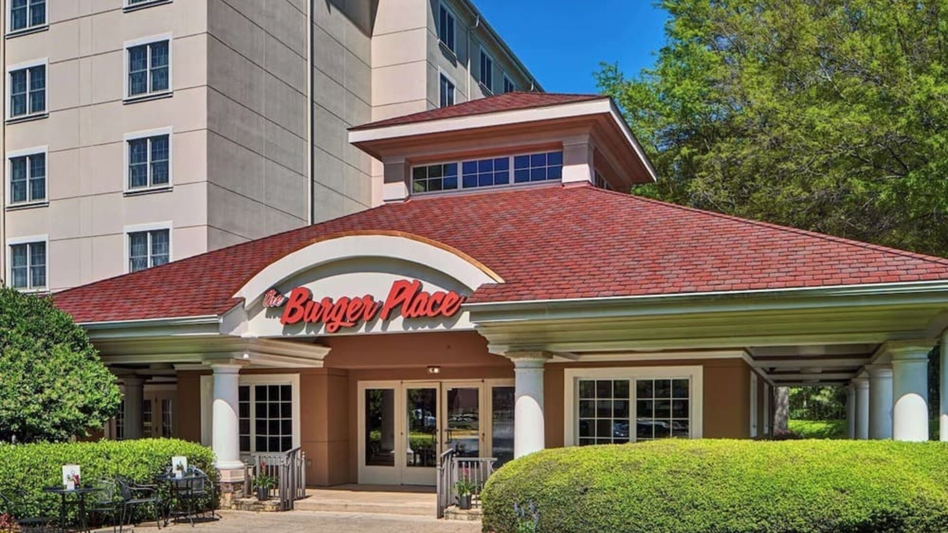 The Burger Place is Sonesta Atlanta Airport South’s on-site restaurant.