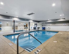 Indoor heated pool at Country Inn & Suites By Radisson, Chicago O'Hare South.