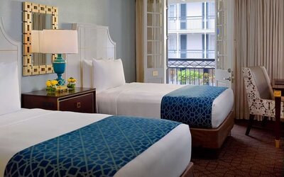 Day use twin room at Royal Sonesta New Orleans.