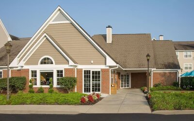 Entrance at Sonesta ES Suites Charlottesville University.