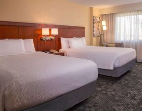 Bright and spacious day use twin room at Sonesta Select Charlotte University Research Park.