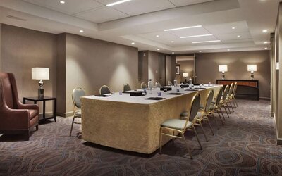 Spacious meeting room at Palmer House A Hilton Hotel.