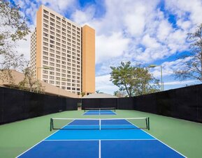 Pickleball courts available at Hotel Fera Anaheim, A DoubleTree By Hilton.
