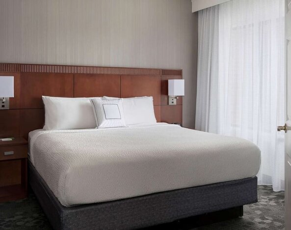 King bed at Sonesta Select Boston Milford.