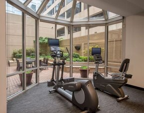 Fitness center at Sonesta Select Arlington Rosslyn. 