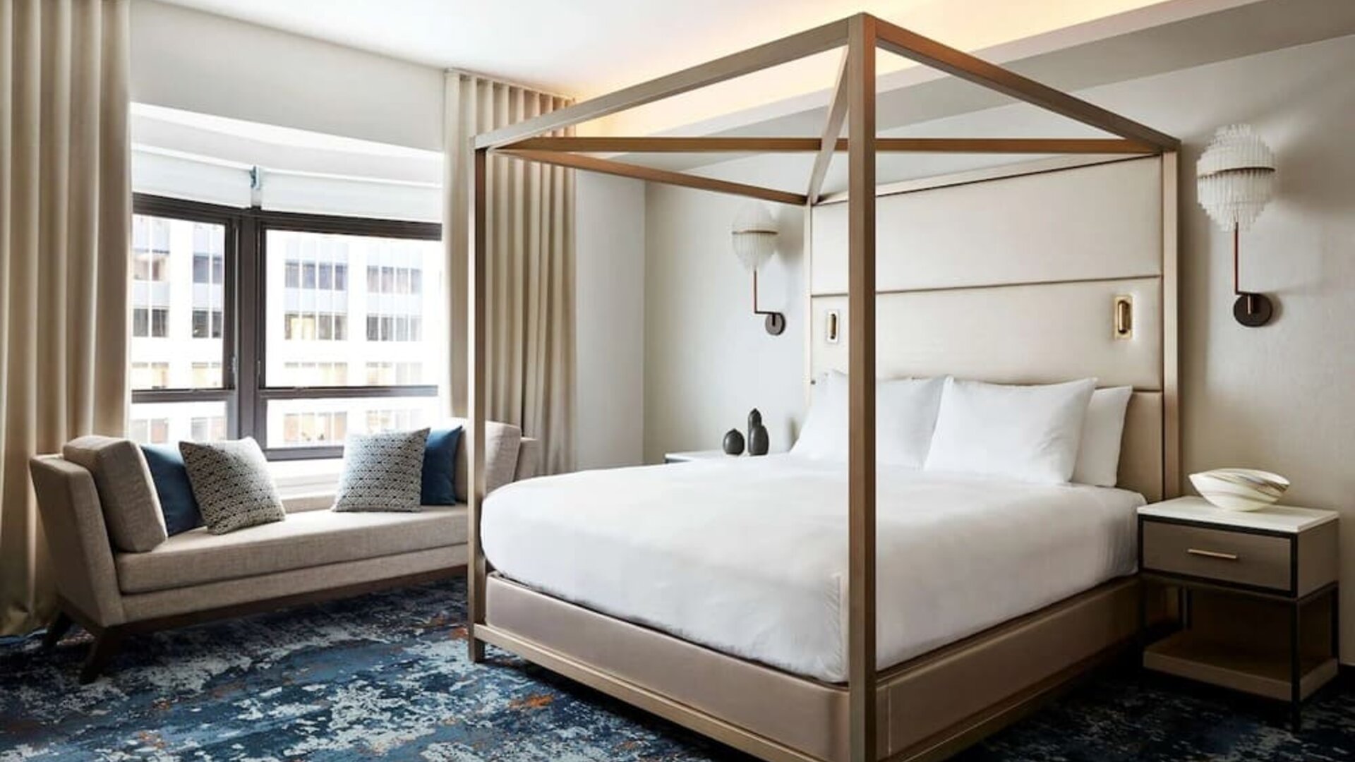 Day use room with natural light at New York Hilton Midtown.