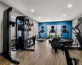 Fitness center at Hampton Inn & Suites Schererville.