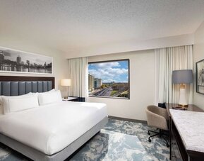 Day use room with work desk at Doubletree By Hilton Houston Medical Center Hotel & Suites.