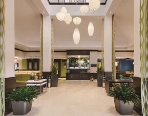 Lobby lounge at Hilton Garden Inn Houston NW/Willowbrook.