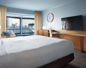 Day use room with work desk at New York Hilton Midtown.