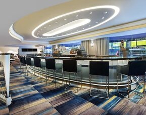 On-site bar at New York Hilton Midtown.