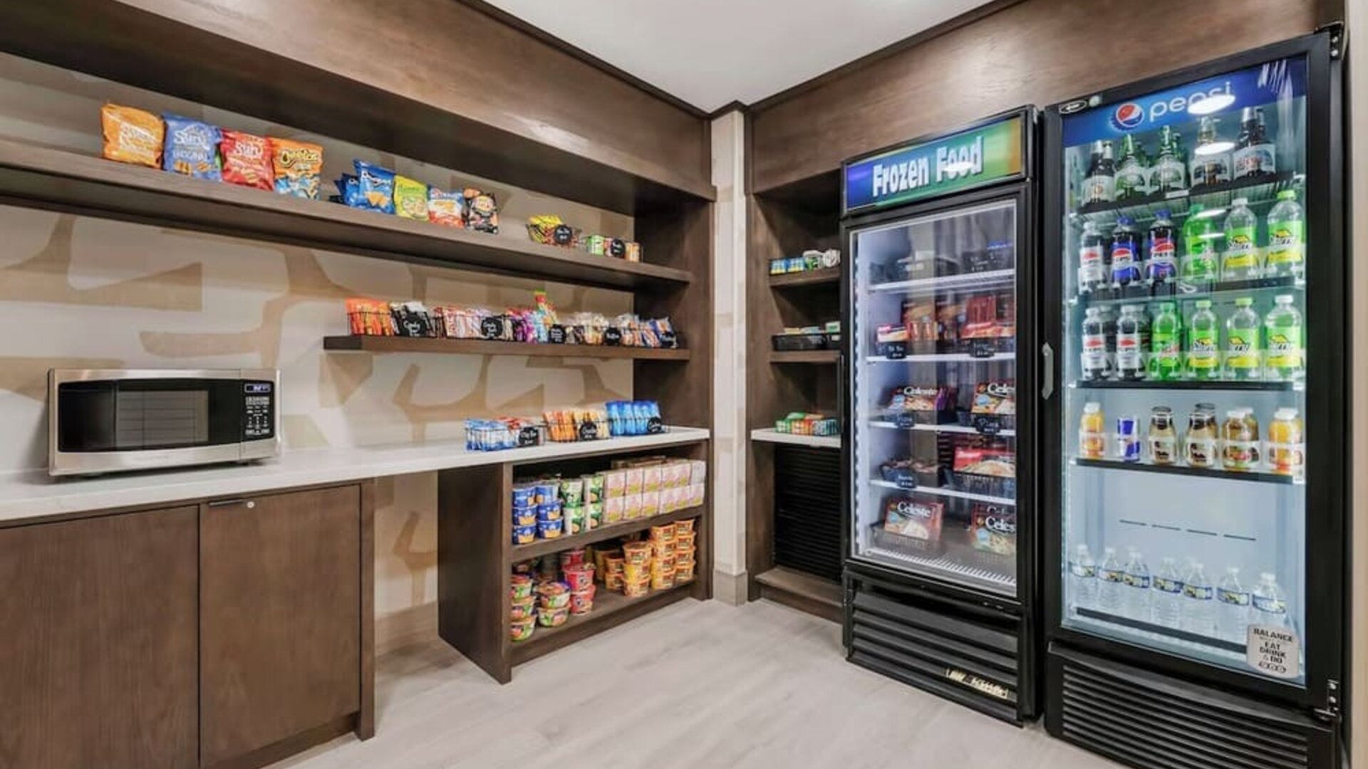 Convenience store at Sonesta ES Suites Dulles Airport.