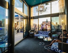 Rooftop bar at Beacon Hotel.