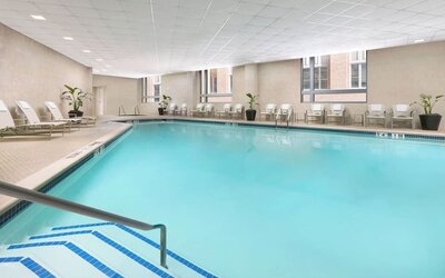 Refreshing indoor pool at The Westin Arlington Gateway.
