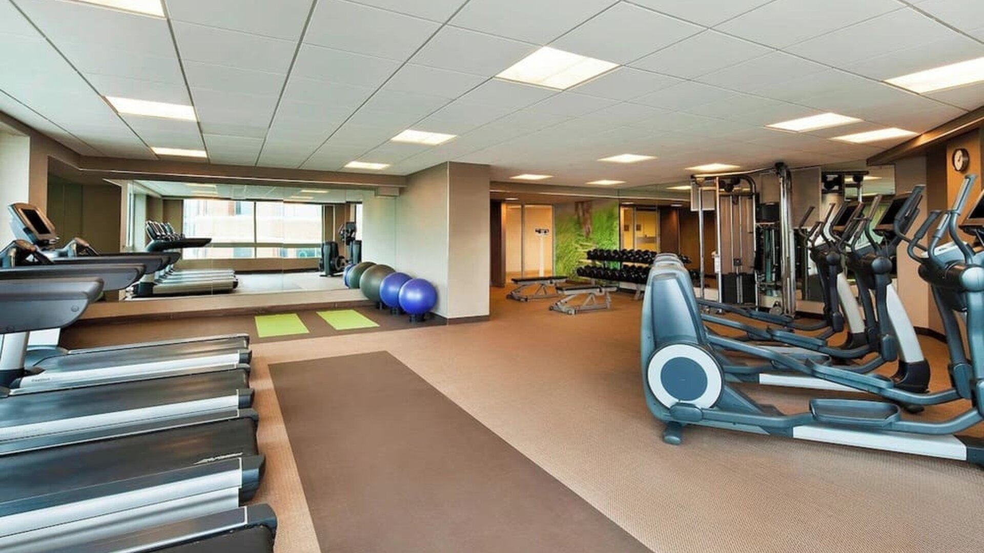 Fitness center at The Westin Arlington Gateway.