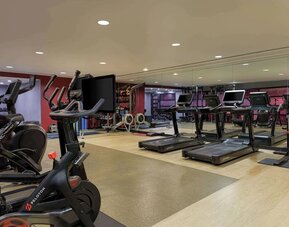 Fitness center at Hilton London Syon Park.