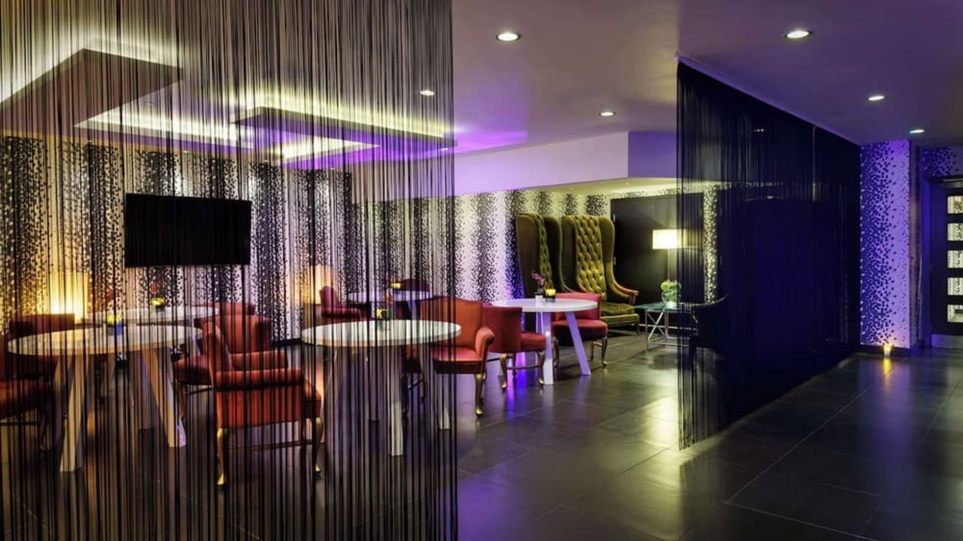 Bar seating at Hilton London Syon Park.