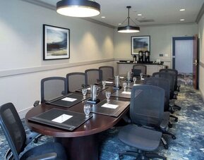 Professional meeting room at Hilton Garden Inn Milwaukee Northwest Conference Center.