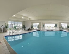 Heated indoor pool at Hilton Garden Inn Milwaukee Northwest Conference Center.
