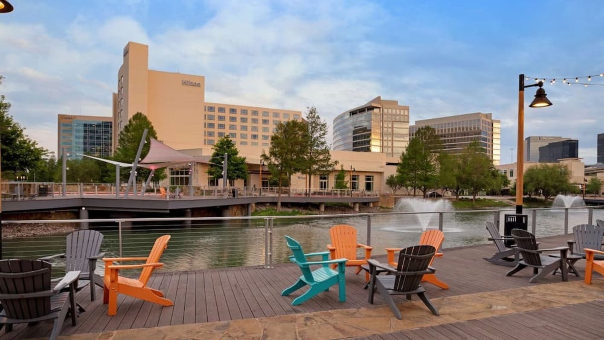 Boardwalk with a great view at Hilton Dallas/ Plano Granite Park.