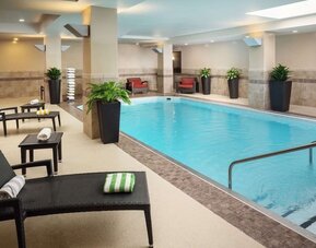 Refreshing indoor pool at Embassy Suites By Hilton St. Louis Downtown.