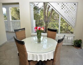 Terrace at Arroyo Vista Inn.