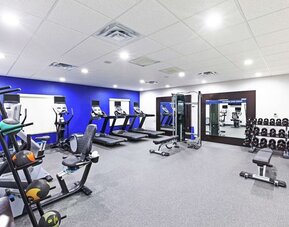 Fitness center at Hampton Inn & Suites Houston-Bush Intercontinental Aprt.