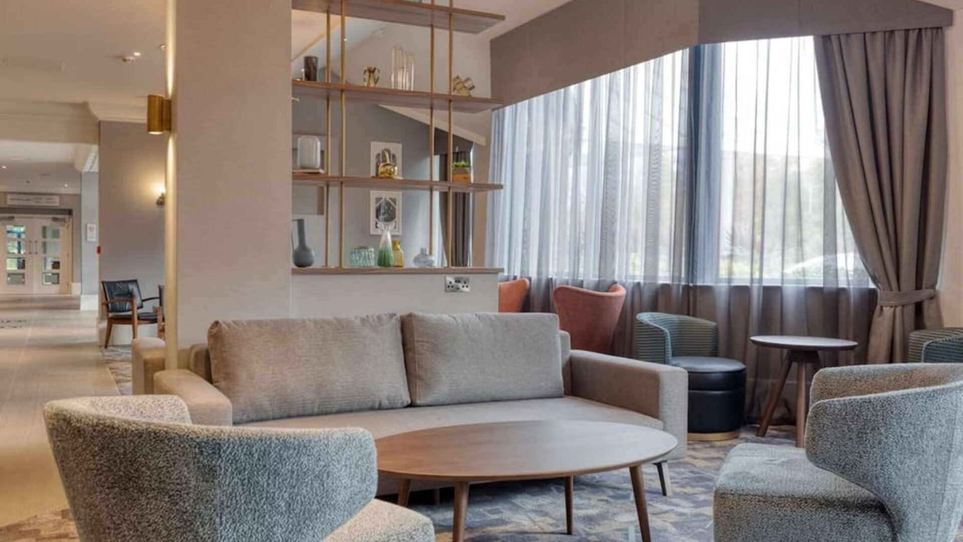 Lobby and lounge at DoubleTree By Hilton London Elstree.