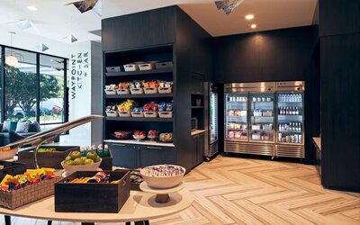 Snack bar at Homewood Suites By Hilton Los Angeles International Airport.