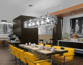 On-site restaurant at Hilton Garden Inn New York/Times Square Central.