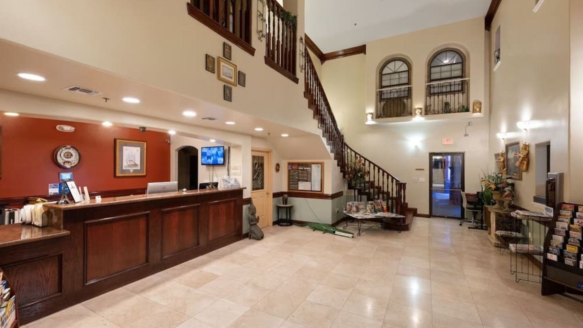 Reception at Casa Rosa Inn.