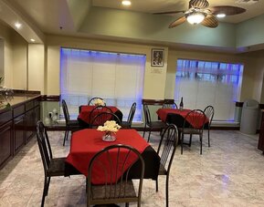 Dining area at Casa Rosa Inn.