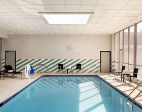 Indoor pool at DoubleTree By Hilton Fort Worth South.