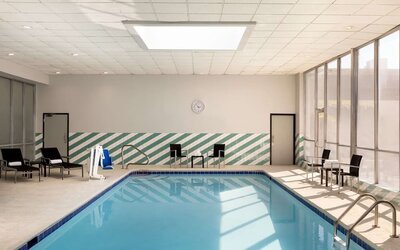 Indoor pool at DoubleTree By Hilton Fort Worth South.