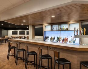 Hotel bar at DoubleTree By Hilton Fort Worth South.