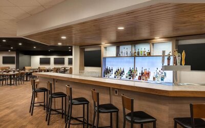 Hotel bar at DoubleTree By Hilton Fort Worth South.