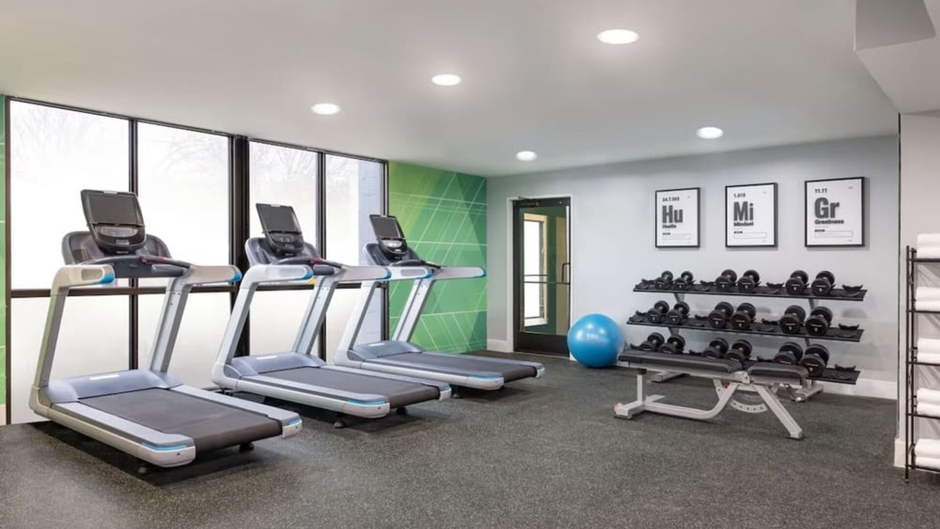 Fitness center at DoubleTree By Hilton Fort Worth South.