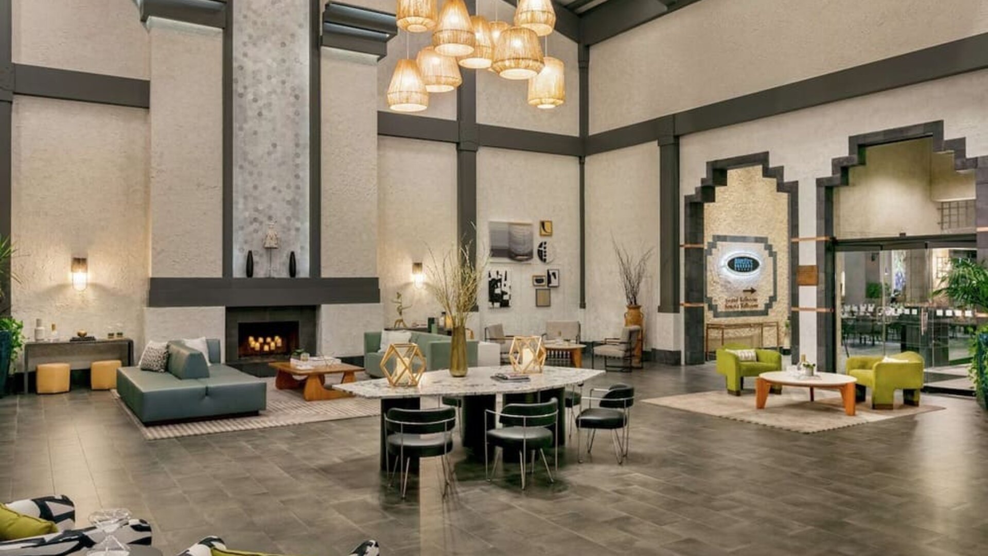 Hotel lobby at Hilton Scottsdale Resort & Villas.