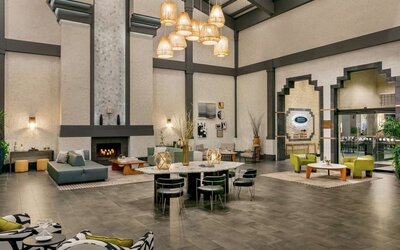 Hotel lobby at Hilton Scottsdale Resort & Villas.