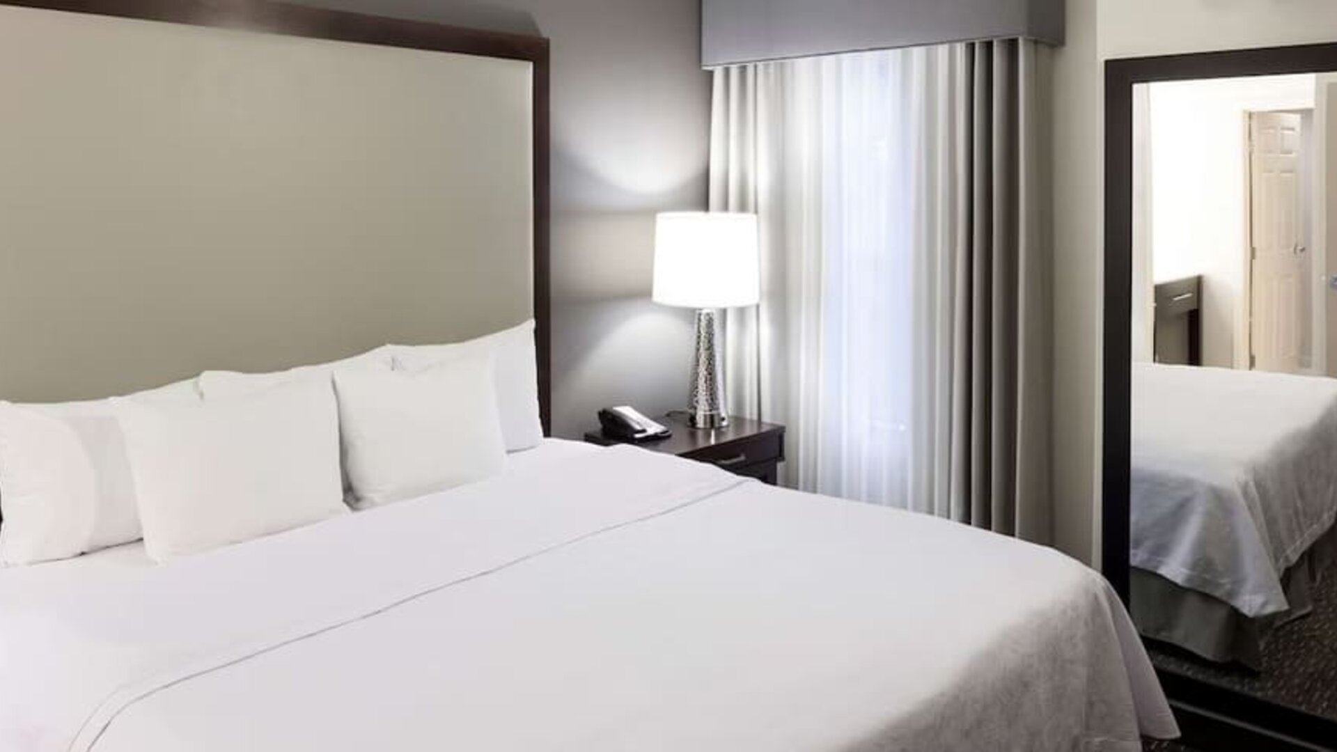 Day use room with king bed at Homewood Suites By Hilton San Jose Airport-Silicon Valley.