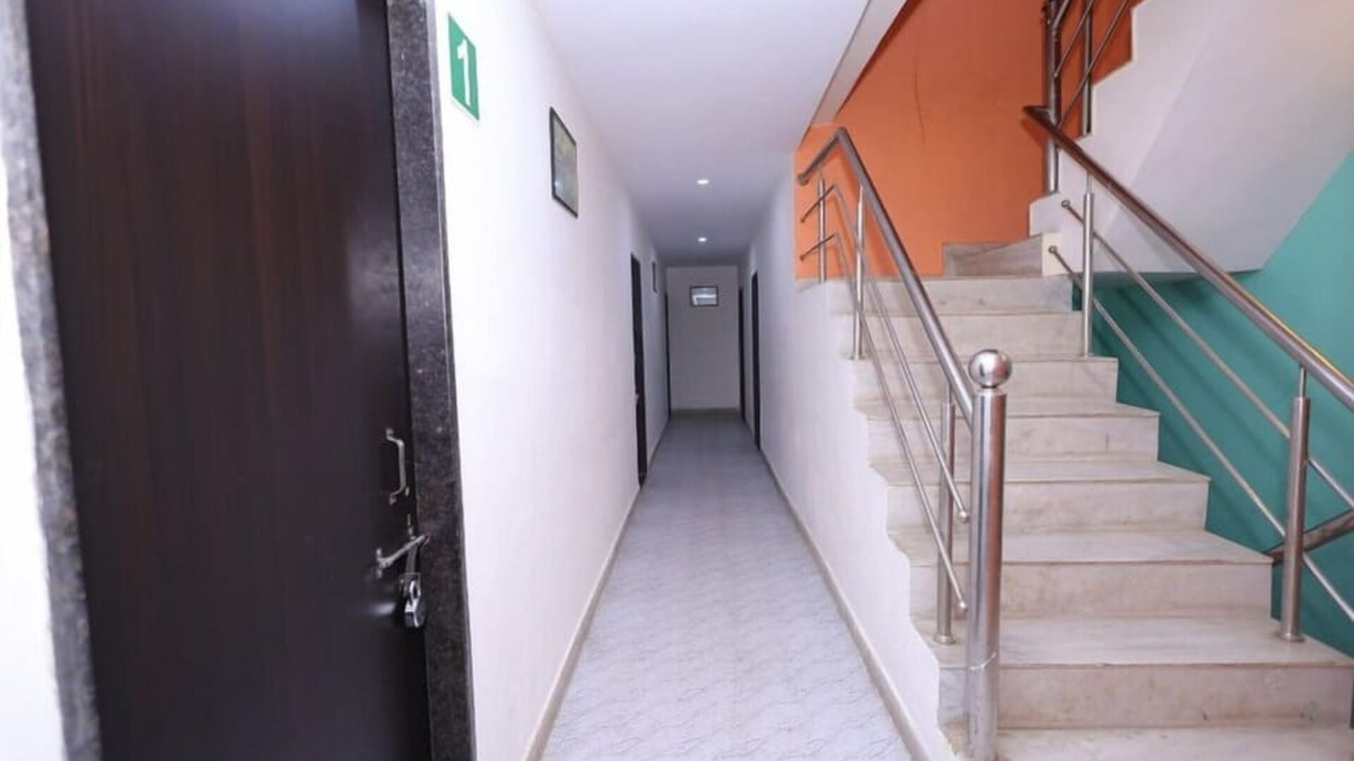 Hallway at Hotel NoVo Agra.