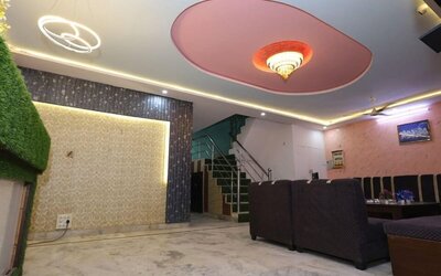 Reception desk at Hotel NoVo Agra.