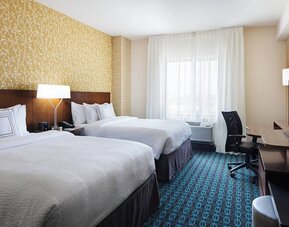 Queen beds available at Fairfield Inn & Suites By Marriott North Bergen.