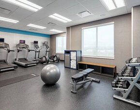 Fitness center at Fairfield Inn & Suites By Marriott North Bergen.