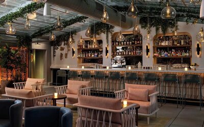 On-site bar at Kimpton Theta New York - Times Square.