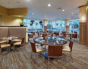 Dining area at DoubleTree By Hilton San Francisco Airport North Bayfront.